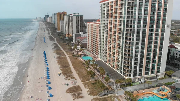 Myrtle Beach Aprile 2018 Edifici Cittadini Litorale Vista Aerea Myrtle — Foto Stock