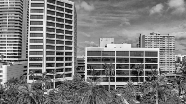 West Palm Beach Skyline Desde Helicóptero Florida Estados Unidos —  Fotos de Stock