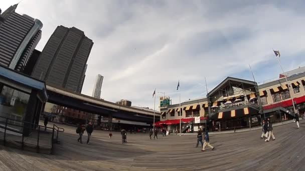 Urban Scen Bilder Vackra New York City — Stockvideo