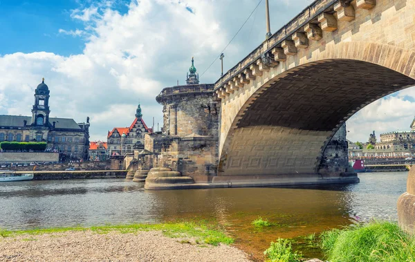 Dresden Almanya Augustusbrucke — Stok fotoğraf