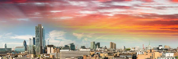 Удивительный Панорамный Вид Лондона Закате Великобритания — стоковое фото