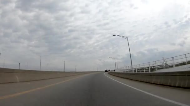 Charleston April 2018 Straat Een Bewolkte Dag Stad Trekt Jaarlijks — Stockvideo