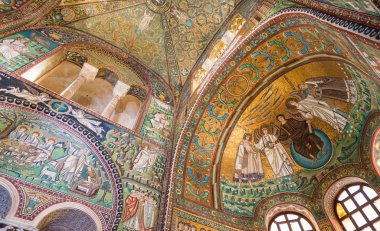 San vitale Katedrali, ravenna. güzel iç görünüm.