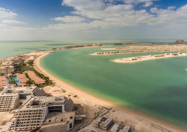 Widok Wyspę Palm Jumeirah Dubaj — Zdjęcie stockowe
