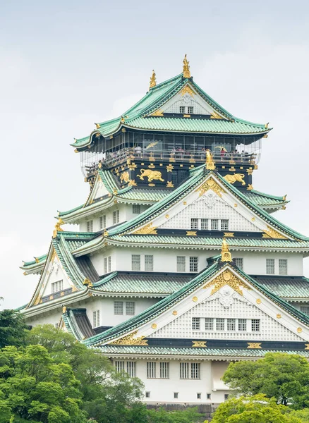 Μεγαλείο Του Κάστρου Της Οσάκα Ιαπωνία — Φωτογραφία Αρχείου