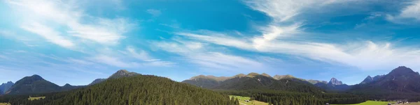 Val Visdende 意大利 白云石美丽的空中景观 — 图库照片