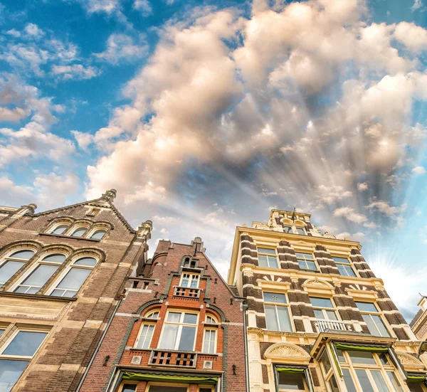 Zonsondergang Amsterdam Nederland — Stockfoto