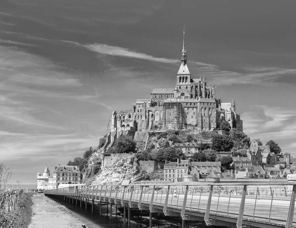 Mont Saint Michel Normandiya Fransa — Stok fotoğraf