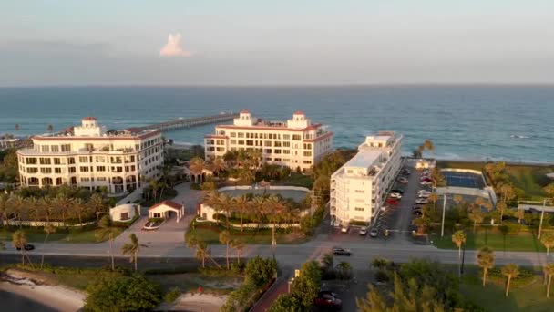 Piękny Dzień Plaży Lake Worth Jest Znana Miejscowoscia Florida Stany — Wideo stockowe