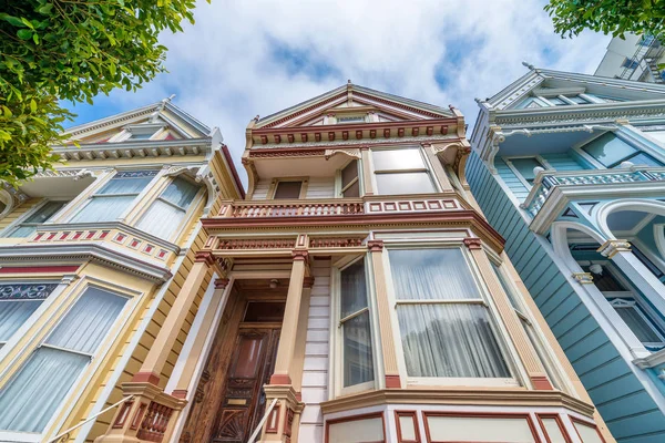 Kolorowe Domy San Francisco Kalifornia Usa — Zdjęcie stockowe