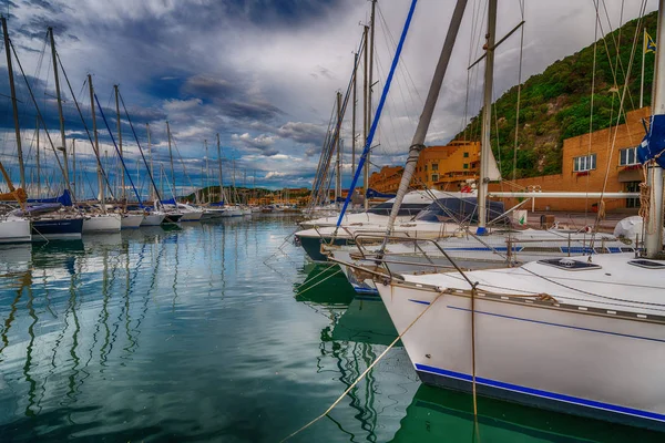 Port Punta Ala Toscana Molnig Sommardag — Stockfoto