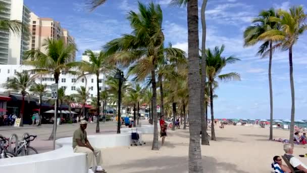 Imágenes Personas Playa Santa Monica — Vídeos de Stock