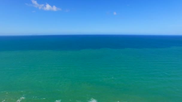 Изумительный Вид Море Песчаный Берег — стоковое видео