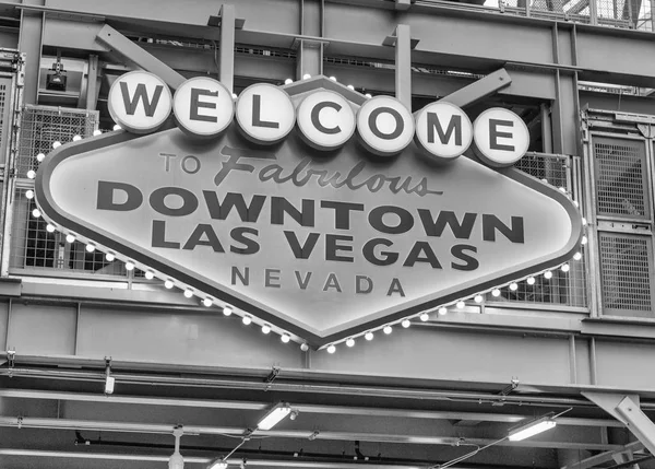 Bienvenue Downtown Las Vegas Signe Dans Rue Fremont — Photo