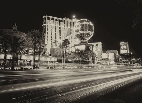 Las Vegas Juni 2018 Nachtaufnahme Der Strip Casinos Las Vegas — Stockfoto