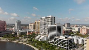 Palm Beach manzarası, Florida, ABD Hava panoramik