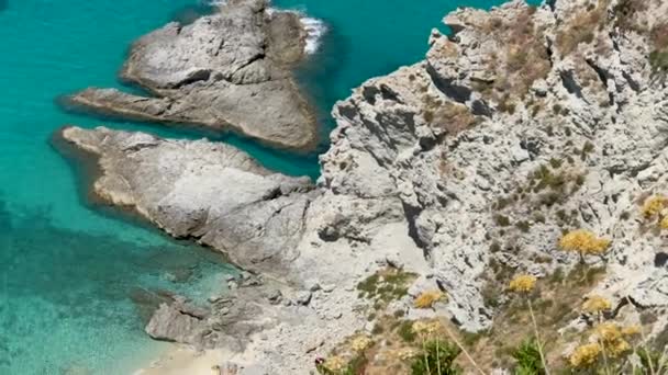 カラブリアの海岸線 イタリア ビデオの空撮 — ストック動画