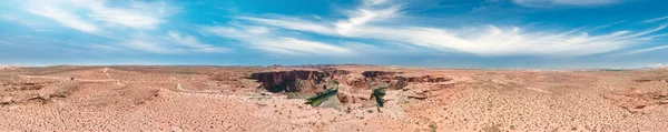 Panoramatický Slunce Letecký Pohled Horseshoe Bend Stránky Arizona Usa — Stock fotografie