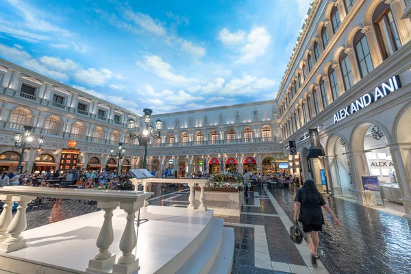 Las Vegas Juni 2018 Interiör Venetianska Detta Mest Lyxiga Hotellen — Stockfoto