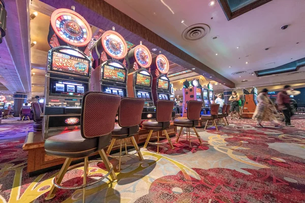 Las Vegas นายน 2018 เคร องสล อตในโรงแรม Excalibur ในลาสเวก นเป — ภาพถ่ายสต็อก