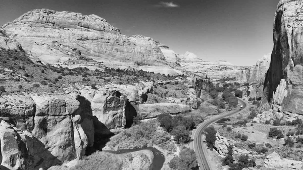 Luftpanorama Der Zion Nationalpark Landschaft Utah — Stockfoto