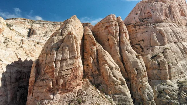 Národní Park Zion Letecký Pohled Silnici Hory Utah — Stock fotografie