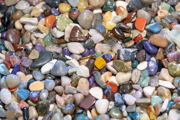 Colourful Mineral Stones Collection Creek — Stock Photo, Image