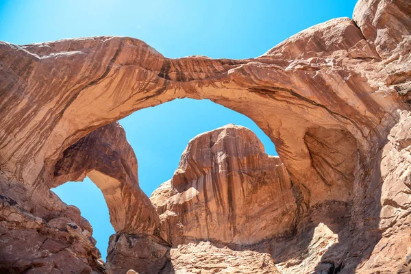 Arco Doble Parque Nacional Arches Utah —  Fotos de Stock