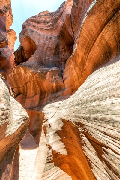 Antelope Canyon Rotsen Lucht Arizona — Stockfoto