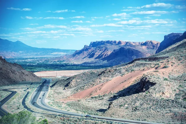 Arches National Park Road Utah — Stok fotoğraf