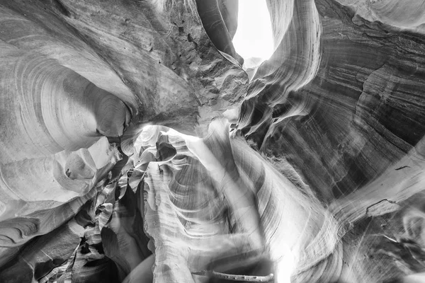 Raios Sol Filtrando Através Antelope Canyon Página Arizona Eua — Fotografia de Stock