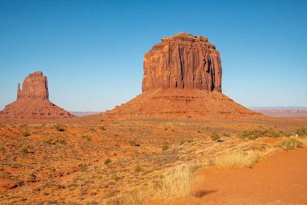 Monument Valley Buttes Pôr Sol Eua — Fotografia de Stock