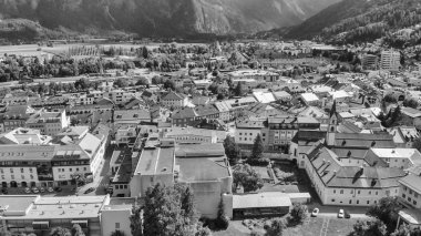 Lienz, Avusturya havadan görünümü.