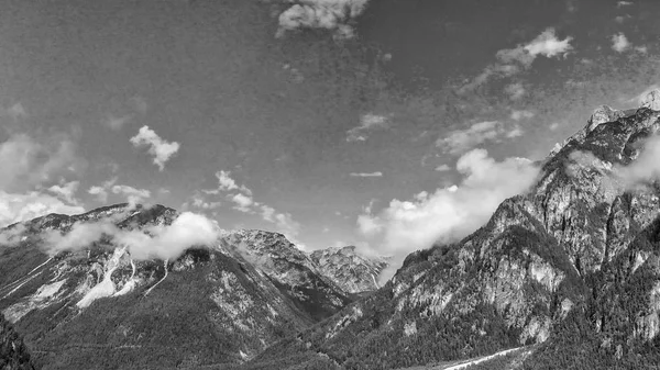 Vista Aerea Panoramica Delle Dolomiti Italia — Foto Stock