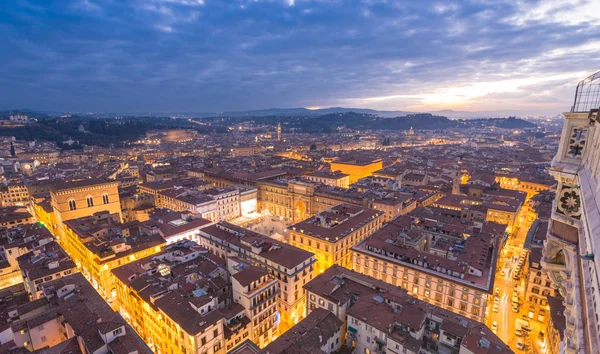 Maravillosa Vista Florencia Atardecer Vista Aérea Desde Campanile —  Fotos de Stock