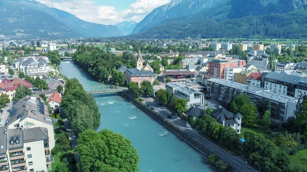 Aerial View Lienz Austria — Stock Photo, Image