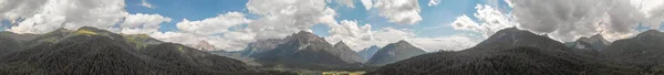 Vue Aérienne Panoramique Magnifiques Montagnes Alpines Scénario — Photo