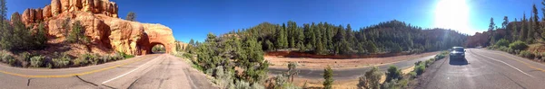 Vista Panorámica Entrada Parque Nacional Bryce Canyon Utah —  Fotos de Stock