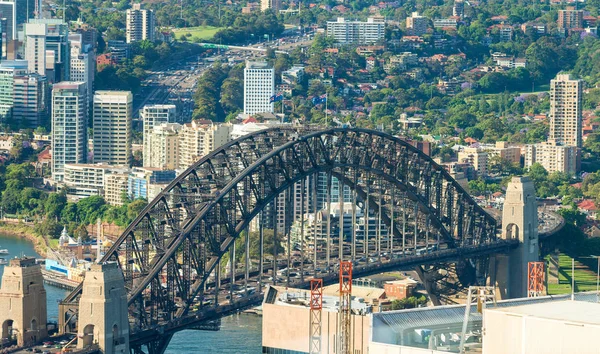 悉尼大桥和摩天大楼 澳大利亚 — 图库照片