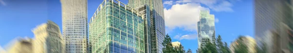 Лондон Сентябрь 2016 Здания Canary Wahrf Панорамный Вид Деловой Район — стоковое фото