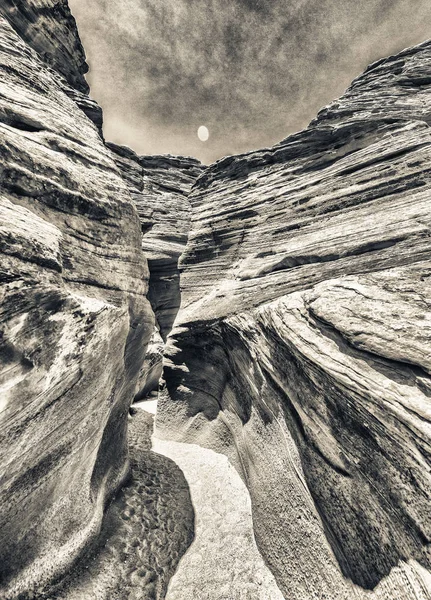 Kanion Antylopy Górnym Formacje Skalne Słoneczny Dzień Strona Arizona — Zdjęcie stockowe