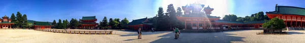 Zabytkowym Heian Jingu Przybytek Kioto Japonia — Zdjęcie stockowe