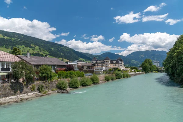 River Homes Lienz Austria — Stock Photo, Image