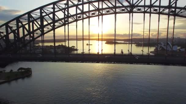 Sydney Harbour Bridge Wielka Brytania Wideo — Wideo stockowe