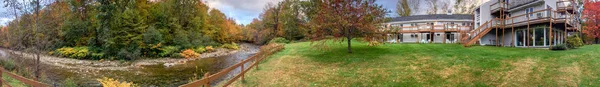 Foliage Landscape Stowe New England Panoramic View — Stock Photo, Image