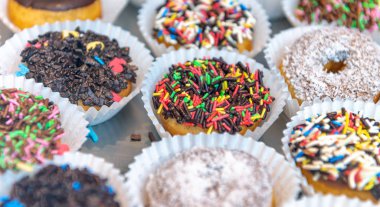 Lezzetli renkli kek arka plan