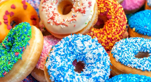 Leckere Bunte Kuchen Hintergrund — Stockfoto