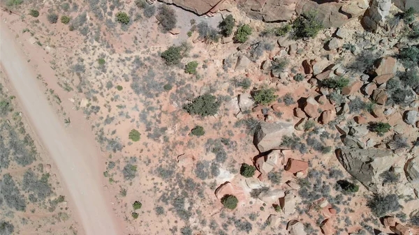 Incredibile Vista Aerea Del Bellissimo Canyon Una Giornata Estiva Soleggiata — Foto Stock