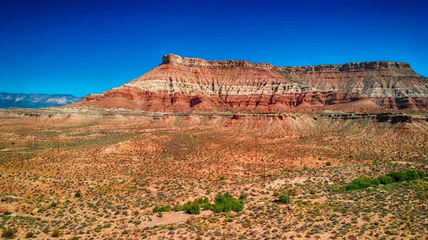 美国犹他州的峡谷鸟瞰图 — 图库照片