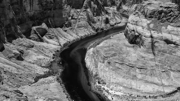 Incredibile Vista Aerea Del Bellissimo Canyon Una Giornata Estiva Soleggiata — Foto Stock